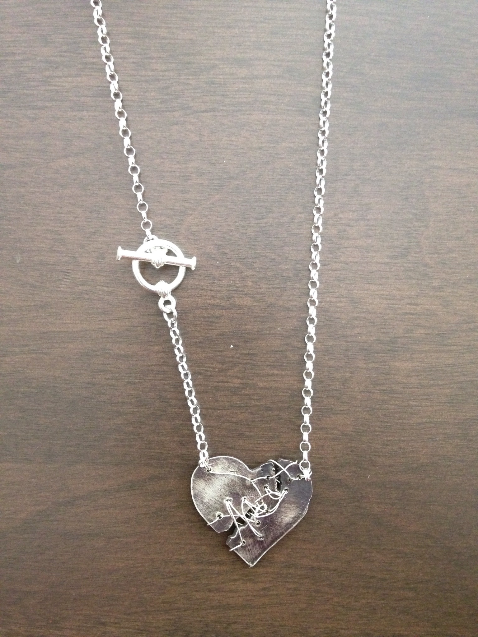 Resilience Mended Heart Necklace Marianne Goodell Artist