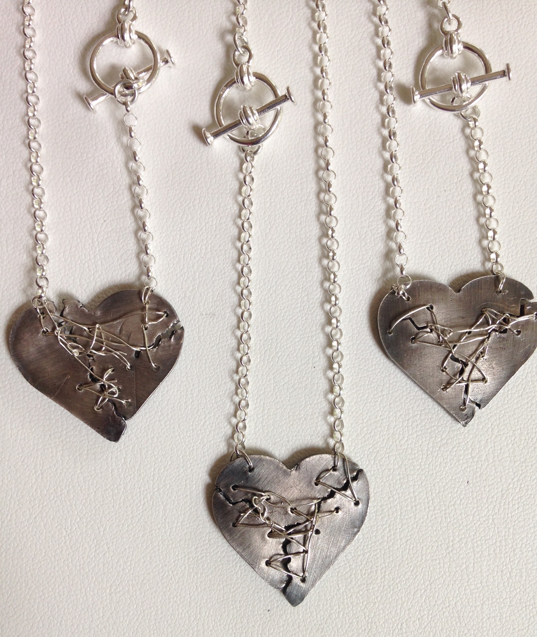 Resilience Mended Heart Necklace Marianne Goodell Artist
