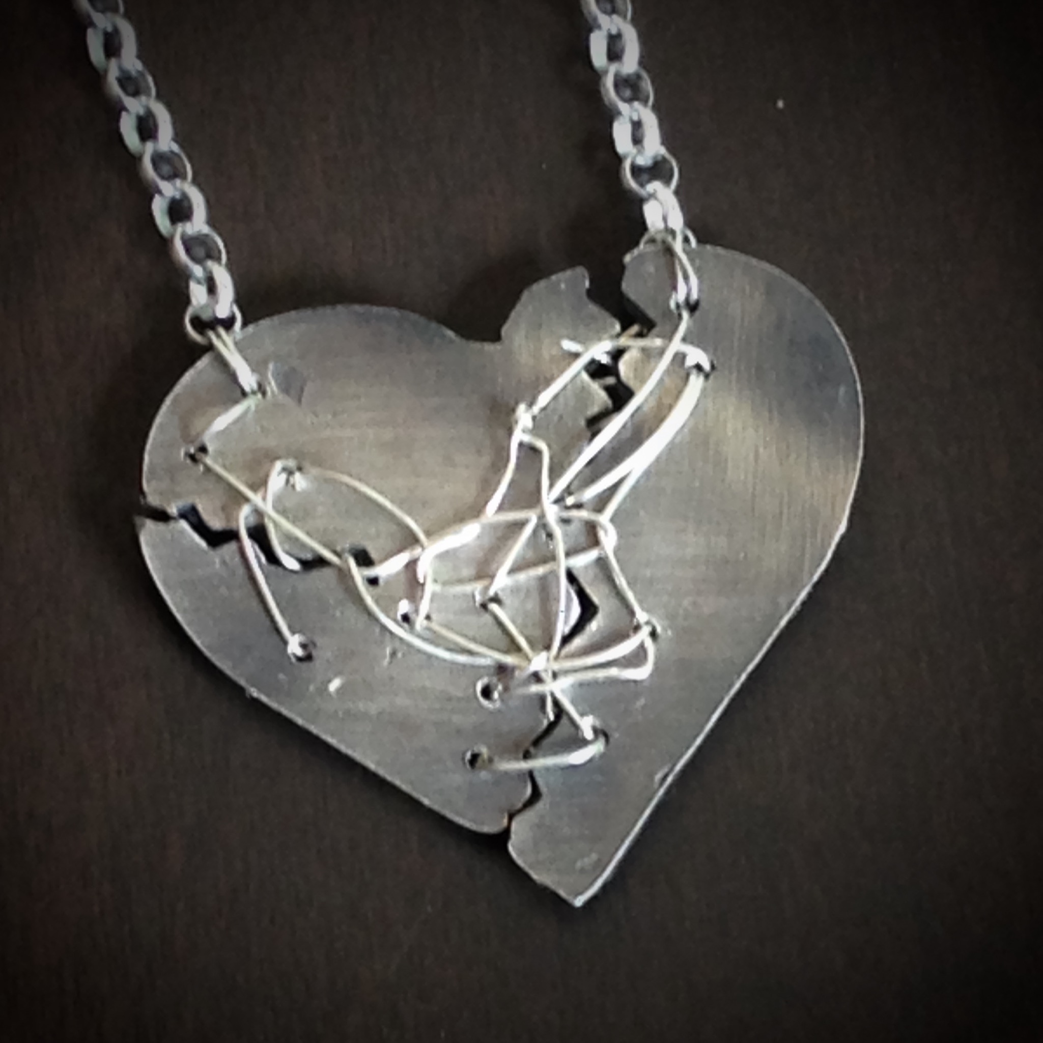 Resilience Mended Heart Necklace Marianne Goodell Artist