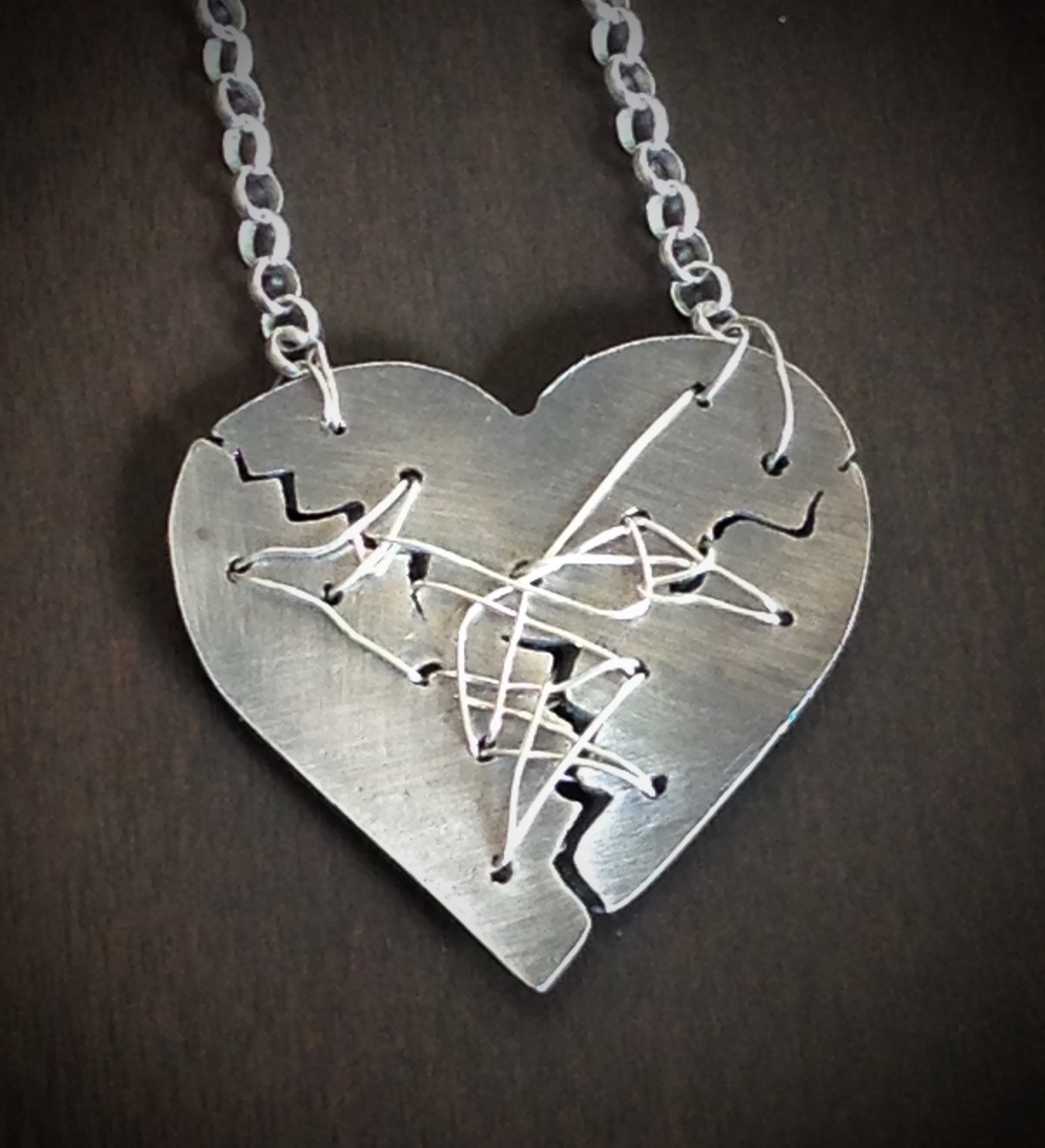 Resilience Mended Heart Necklace Marianne Goodell